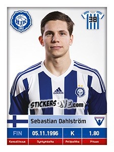 Figurina Sebastian Dahlström - Veikkausliiga 2016 - Carouzel