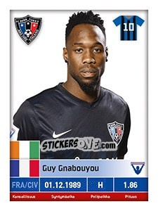 Cromo Guy Gnabouyou - Veikkausliiga 2016 n. 125 - Carouzel