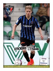 Sticker Joni Aho - Veikkausliiga 2016 n. 129 - Carouzel