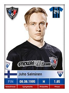 Sticker Juho Salminen - Veikkausliiga 2016 n. 130 - Carouzel
