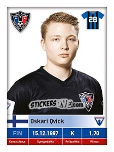 Figurina Oskari Qvick - Veikkausliiga 2016 - Carouzel