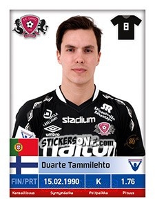 Sticker Duarte Tammilehto - Veikkausliiga 2016 n. 146 - Carouzel