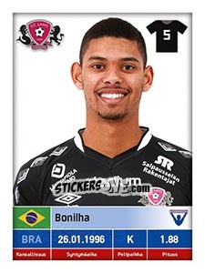 Sticker Bonilha - Veikkausliiga 2016 n. 153 - Carouzel