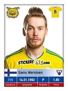 Figurina Samu Nieminen - Veikkausliiga 2016 - Carouzel