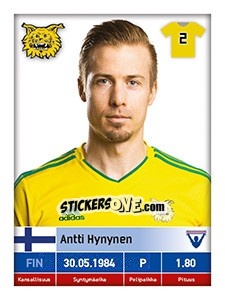 Figurina Antti Hynynen - Veikkausliiga 2016 - Carouzel