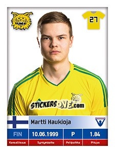 Sticker Martti Haukioja - Veikkausliiga 2016 - Carouzel