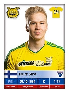 Sticker Tuure Siira - Veikkausliiga 2016 - Carouzel