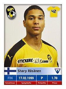 Sticker Sharp Räsänen - Veikkausliiga 2016 - Carouzel