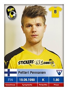 Cromo Petteri Pennanen - Veikkausliiga 2016 - Carouzel