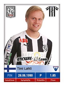Sticker Timi Lahti - Veikkausliiga 2016 n. 258 - Carouzel