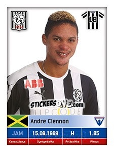 Sticker Andre Clennon - Veikkausliiga 2016 - Carouzel