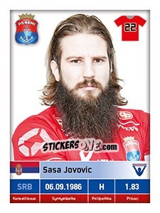 Figurina Sasa Jovovic - Veikkausliiga 2016 - Carouzel