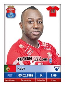 Sticker Kaby - Veikkausliiga 2016 - Carouzel