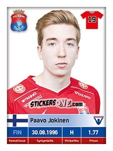 Sticker Paavo Jokinen - Veikkausliiga 2016 - Carouzel