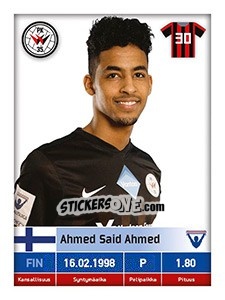 Figurina Ahmed Said Ahmed - Veikkausliiga 2016 - Carouzel