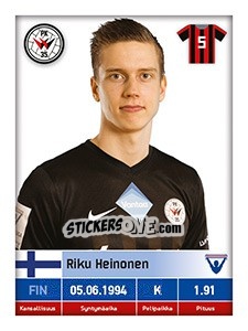 Figurina Riku Heinonen - Veikkausliiga 2016 - Carouzel