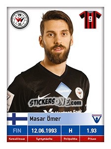 Sticker Masar Ömer - Veikkausliiga 2016 - Carouzel