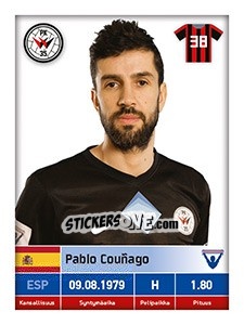 Sticker Pablo Couñago - Veikkausliiga 2016 n. 328 - Carouzel