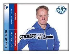 Sticker Juha Malinen - Veikkausliiga 2016 - Carouzel