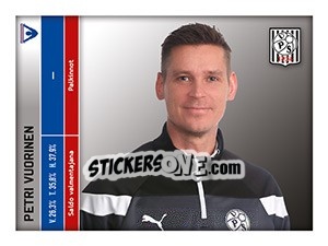 Sticker Petri Vuorinen - Veikkausliiga 2016 - Carouzel
