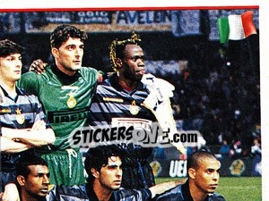 Sticker Inter Milan - Team sticker - Euro Football 1998-1999 n. 6 - Panini