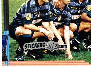 Figurina Inter Milan - Team sticker - Euro Football 1998-1999 - Panini