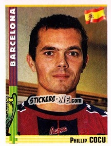 Sticker Phillip Cocu - Euro Football 1998-1999 n. 11 - Panini