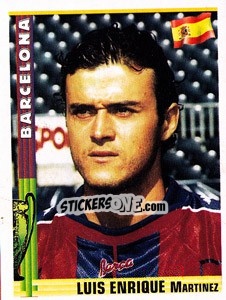 Sticker Luis Enrique Martinez - Euro Football 1998-1999 - Panini