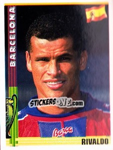 Sticker Rivaldo - Euro Football 1998-1999 n. 16 - Panini