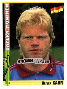 Sticker Oliver Kahn - Euro Football 1998-1999 n. 17 - Panini
