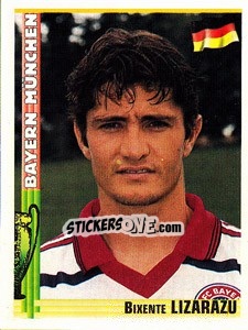Sticker Bixente Lizarazu - Euro Football 1998-1999 n. 23 - Panini