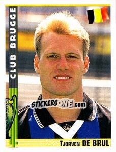 Sticker Tjorven De Brul - Euro Football 1998-1999 n. 25 - Panini