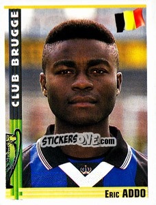 Sticker Eric Addo - Euro Football 1998-1999 n. 26 - Panini
