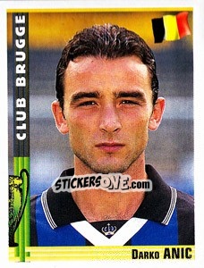 Sticker Darko Anic - Euro Football 1998-1999 - Panini