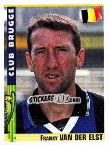 Sticker Franky van Der Elst - Euro Football 1998-1999 - Panini