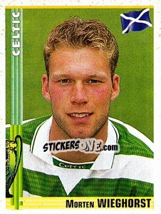 Sticker Morten Wieghorst - Euro Football 1998-1999 - Panini