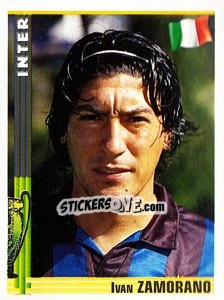 Sticker Iván Zamorano - Euro Football 1998-1999 n. 48 - Panini