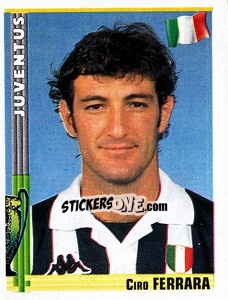 Sticker Ciro Ferrara - Euro Football 1998-1999 n. 50 - Panini