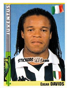 Sticker Edgar Davids - Euro Football 1998-1999 n. 52 - Panini