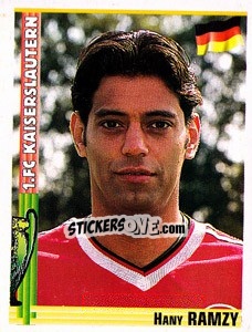 Sticker Hany Ramzy - Euro Football 1998-1999 n. 58 - Panini