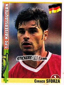 Sticker Ciriaco Sforza - Euro Football 1998-1999 n. 61 - Panini