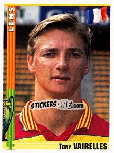 Sticker Tony Vairelles - Euro Football 1998-1999 n. 72 - Panini
