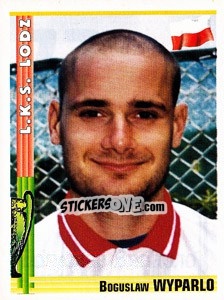 Sticker Boguslaw Wyparlo - Euro Football 1998-1999 n. 77 - Panini