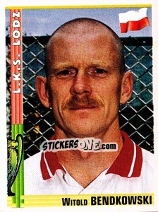Sticker Witold Bendkowski - Euro Football 1998-1999 n. 78 - Panini