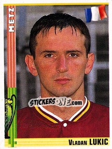 Figurina Vladan Lukic - Euro Football 1998-1999 - Panini