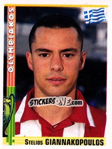 Sticker Stelios Giannakopoulos - Euro Football 1998-1999 n. 90 - Panini