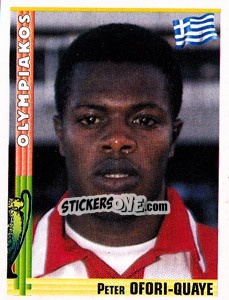 Cromo Peter Ofori-Quaye - Euro Football 1998-1999 - Panini