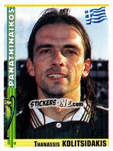 Sticker Thanassis Kolitsidakis - Euro Football 1998-1999 - Panini