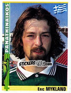 Sticker Eric Mykland - Euro Football 1998-1999 n. 95 - Panini