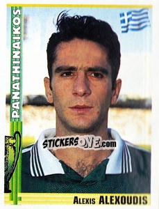 Sticker Alexis Alexoudis - Euro Football 1998-1999 - Panini